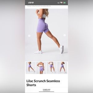 NVGTN Seamless Scrunch Shorts NWT